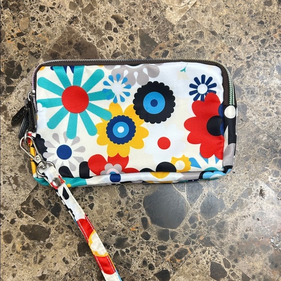 Colorful Floral Wristlet Clutch - Picture 3 of 6